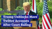 Trump Unblocks More Twitter Accounts After Court Ruling