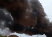Huge Plume of Toxic Black Smoke Rises From West Footscray Industrial Fire