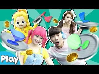 제한시간 안에 잔을 옮겨라! 달려라 웨이터 보드게임 l 캐리앤 플레이