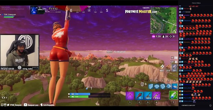 Daequan Plays Fortnite during Earthquake! Fortnite Highlights & Funny Moments