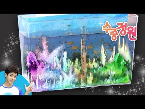 [시크릿 과학 실험] 캐빈의 반짝반짝 빛나는 크리스탈 수중정원 만들기 | 캐리앤 플레이
