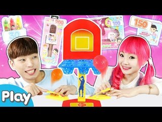 포인트를 얻어 물건을 산다?! 농구공 쏘기 배틀 게임 ㅣ 캐리앤 플레이