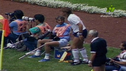 الشوط الاول مباراة انجلترا و الباراغواي 3-0 ثمن نهائي كاس العالم 1986