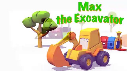 Excavator Max and a tow truck. Childrens cartoons. , Tv hd 2019 cinema comedy action