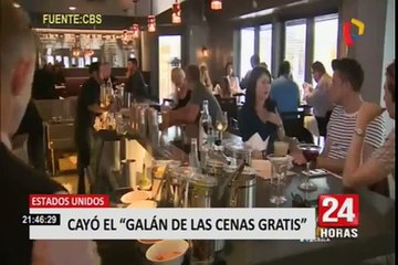 EEUU: 'galán de las cenas gratis' podría pasar 13 años en prisión