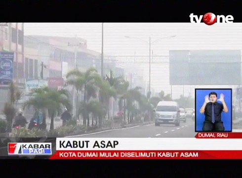 Kota Dumai Mulai Diselimuti Kabut Asap