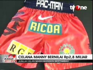 Lawan Mayweather, Pacquiao Pakai Celana Termahal di Dunia