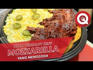 Ayam Berbalut Keju Mozzarella yang Menggoda