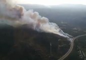 Firefighters Battle Forest Fire in Spain's Monterrei Wine Region