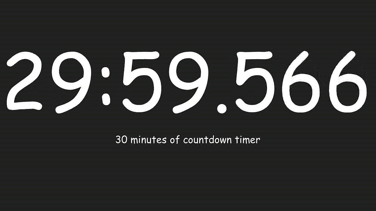30 minutes of countdown timer video Dailymotion