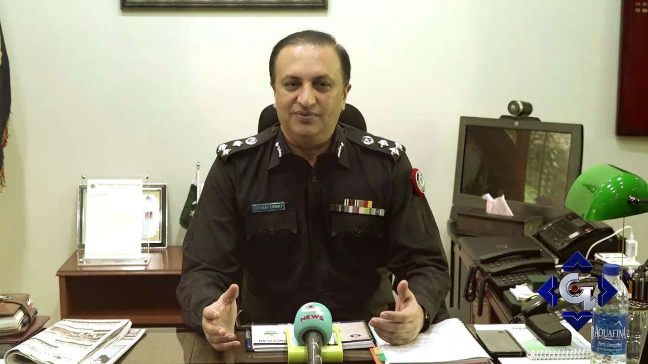 DIG South Zone Karachi Javed Odho Special Message for GTV News - video ...
