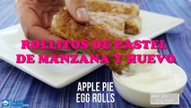 Rollitos de Pastel de Manzana y Huevo