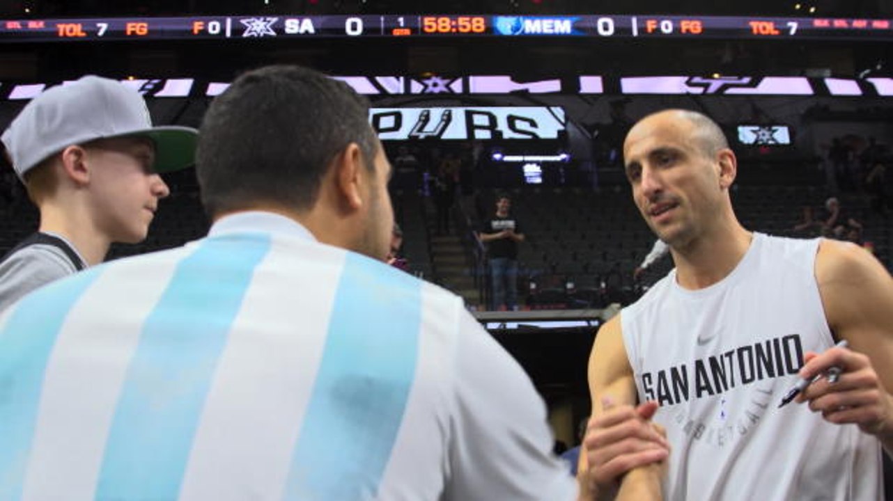 Argentina fans travel to pay tribute to Manu Ginobili