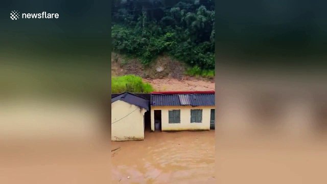 Pupils in Vietnam trapped as flash flood strikes school