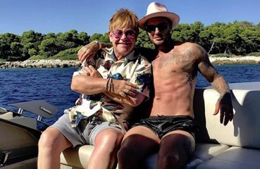 The Beckham's holidayed in France with Elton John