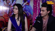 Warina Hussain and Aayush Sharma with K C College Students -  Loveratri Promotion