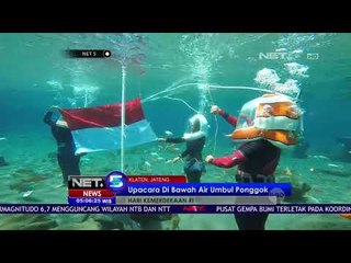 Upacara Hari Kemerdekaan Dilaksanakan di Bawah Air - NET 5