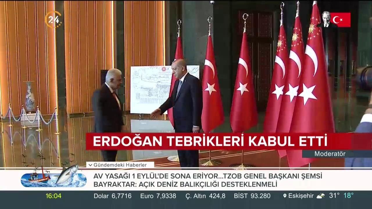 Erdoğan tebrikleri kabul etti