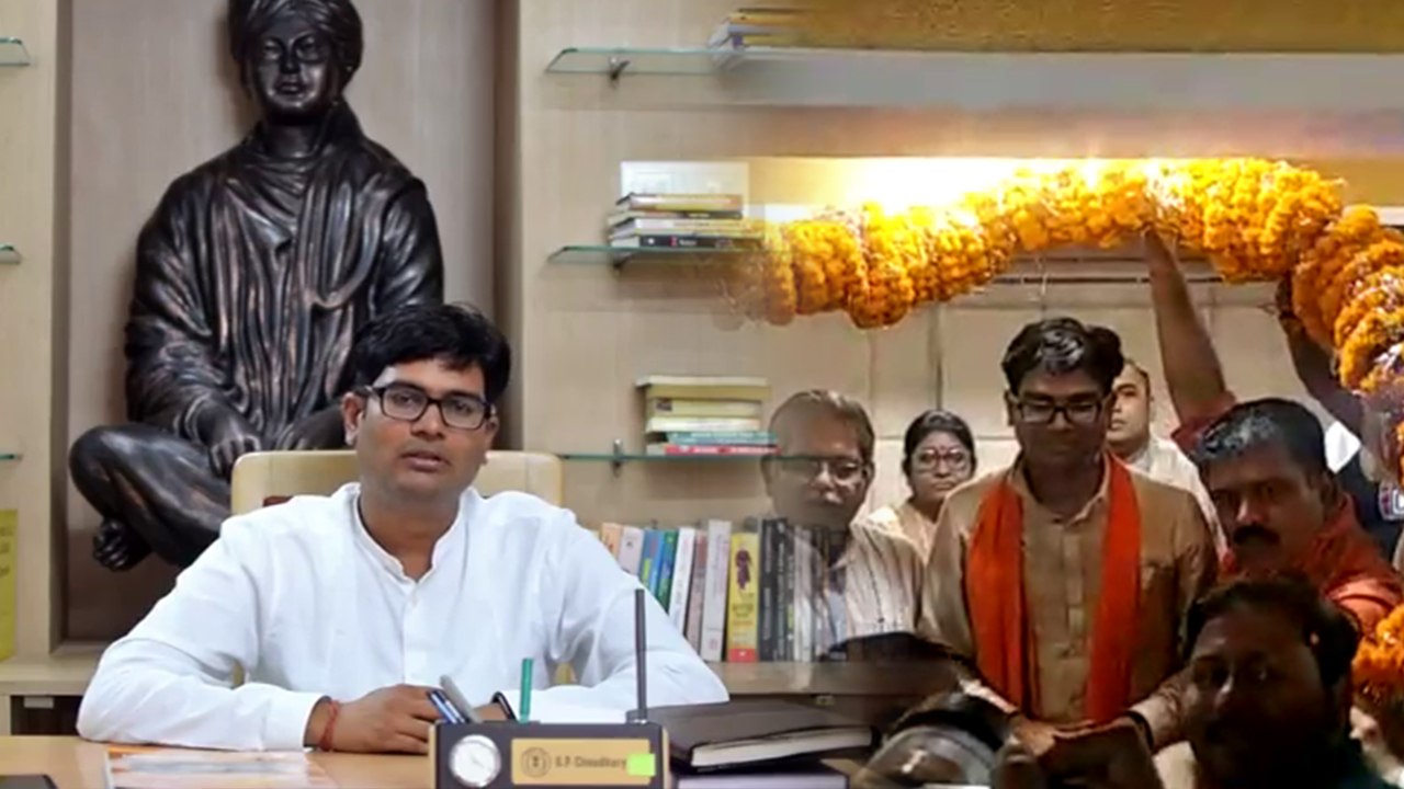 आईएएस से नेता बने ओपी चौधरी का भव्य स्वागत, बोले- भाजपा सिपाही बनकर करूंगा काम