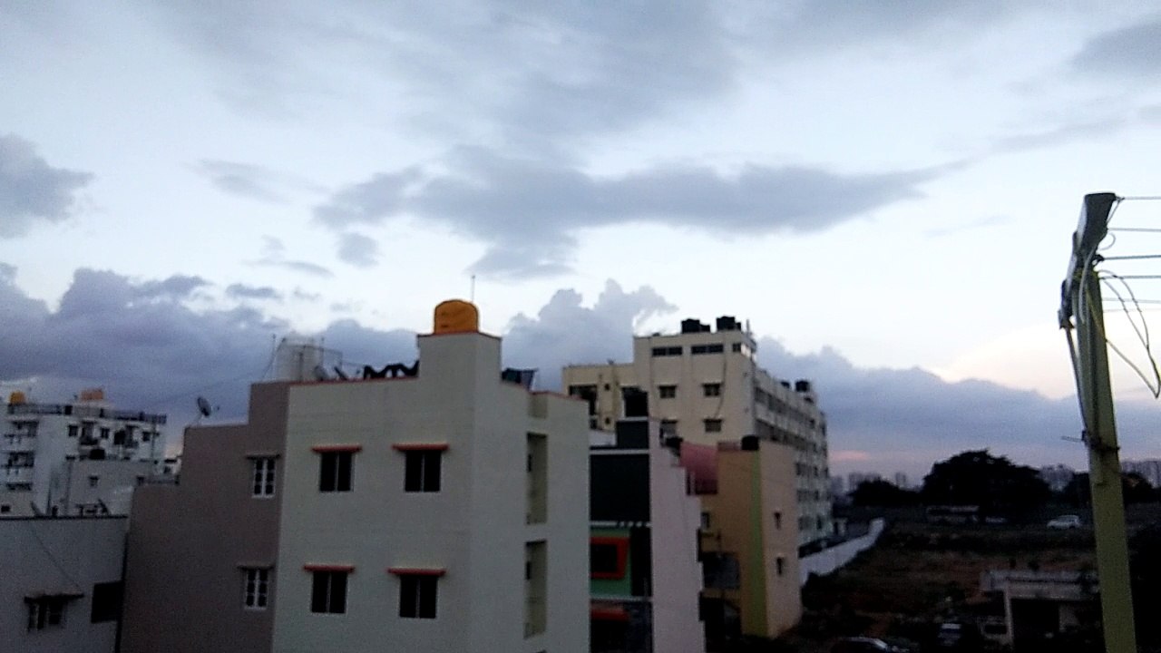 Beautiful view of clouds from my house - india