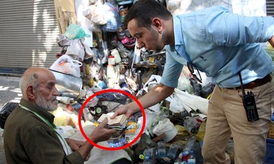 Kendisine para uzatan polisin sözleriyle şoke oldu