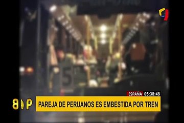 España: dos peruanos quedan graves tras ser "golpeados" por un tren