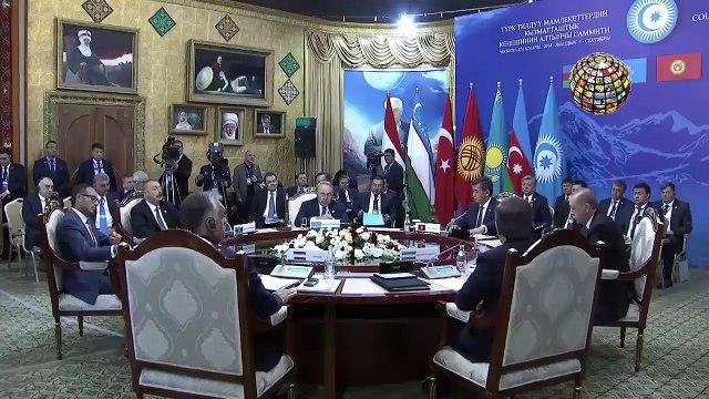 Erdoğan, Kırgızistan'da Türk Konseyi 6. Devlet Başkanları Zirvesine katıldı.