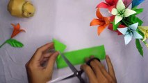 DIY greenery | how to make a origami greenery tutorial easy by step Vert de bricolage | comment faire un tutoriel de verdure en origami facile par étape