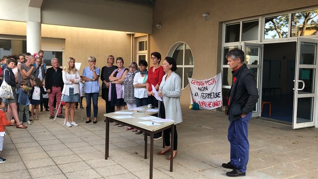 À Germain Pilon, on se mobilise contre la fermeture d’une classe