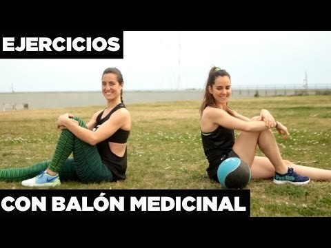 Ejercicios con balón medicinal