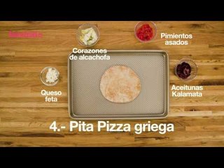 Una pita pizza para cenar cada día de la semana