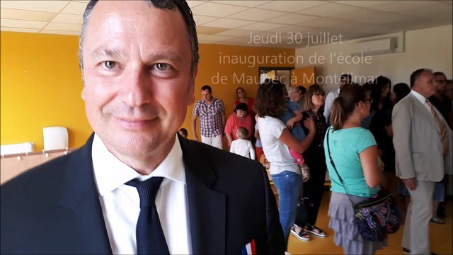 Inauguration de l'école de Maubec à Montélimar
