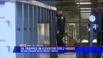Students, Instructors Trapped in Elevator at California College for Hours