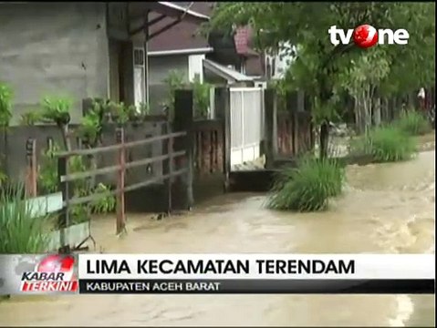 Banjir Setinggi Satu Meter Rendam Aceh Barat