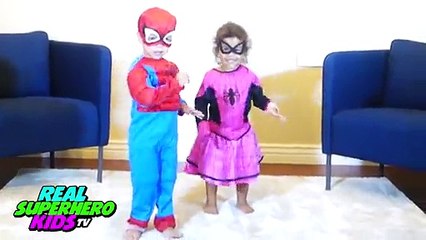 Batman vs Maleficent vs Spiderman vs PINK SPIDERGIRL In Real Life DANCING! REAL SuperHero Kids TV , Tv hd 2019 cinema comedy action