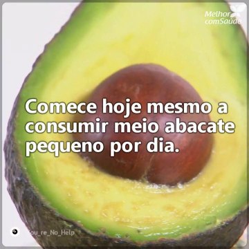 E você? Já começou a comer meio abacate por dia? Os benefícios são incríveis!