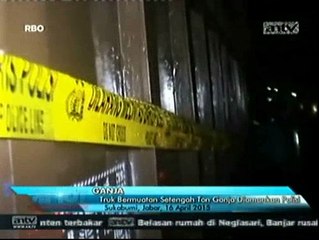 Truk Bermuatan Setengah Ton Ganja Diamankan Polisi