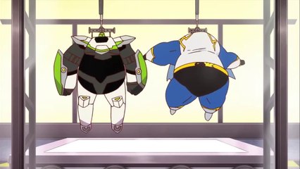 New Suit Vs Crapsuit Inflation scene from Tiger & Bunny