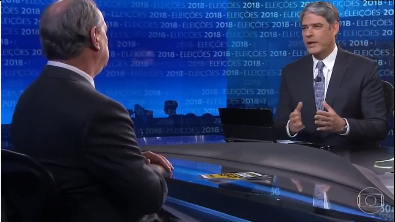 Jornal Nacional entrevista Ciro Gomes 27/08/2018
