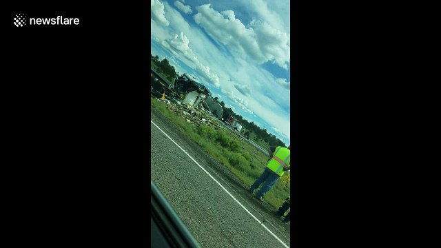 Horrific collision between Greyhound bus and semi-truck kills multiple on New Mexico interstate