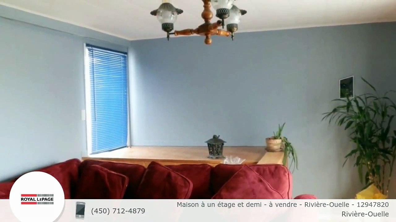 Maison à un étage et demi - à vendre - Rivière-Ouelle - 12947820