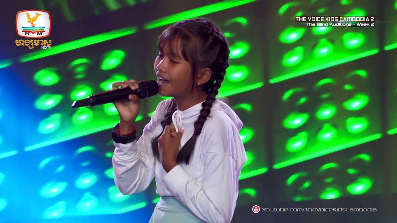 The Voice Kids Cambodia Season 2 | គី លីហ្សា - ទោះបងចិត្តអាក្រក់ក៏អូនស្រលាញ់ | Blind Audition Week 2