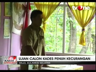 Ikuti Ujian Kompetensi, Para Calon Kades Menyontek
