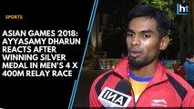 Asian Games 2018: Ayyasamy Dharun reacts after winning silver medal in men's 4 X 400m relay race