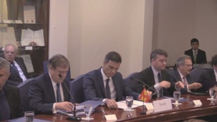 Pedro Sánchez se reúne con Carlos Alvarado en su primer acto en Costa Rica
