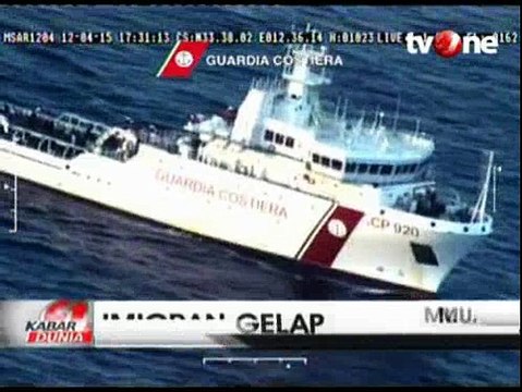 Italia Selamatkan Imigran Gelap dari Kapal yang Tenggelam