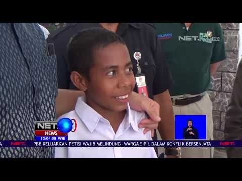 Usai Viral,Bocah Panjat Tiang Bendera Langsung Diundang Jokowi-NET12