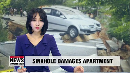 200 people evacuated after sink hole caused apartment to tilt