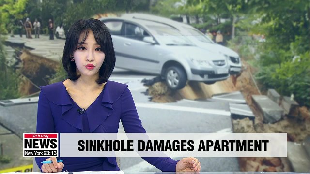 200 people evacuated after sink hole caused apartment to tilt