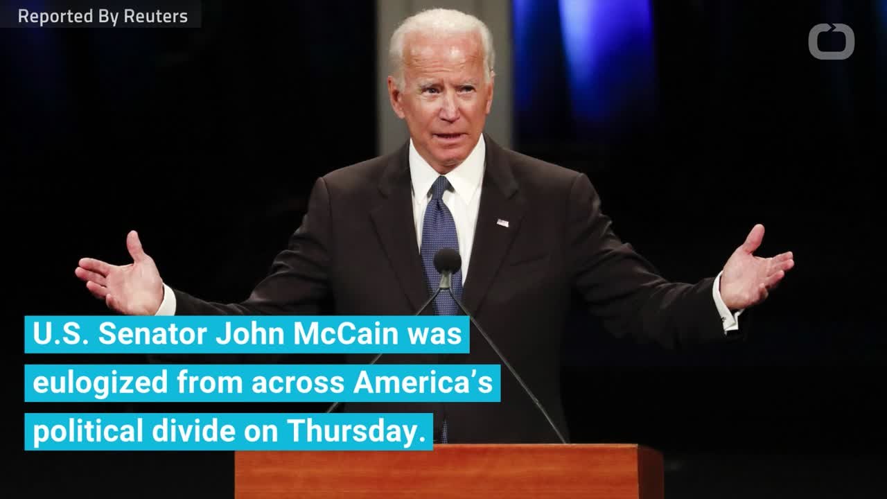 Former Vice President Biden Salutes McCain